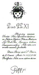 Privilégio concedido pelo Papa Pio XI a Dom Thuc para ele poder sagrar sem mandato apostólico